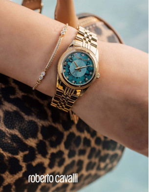 Roberto Cavalli Ladies Watch with Bracelet